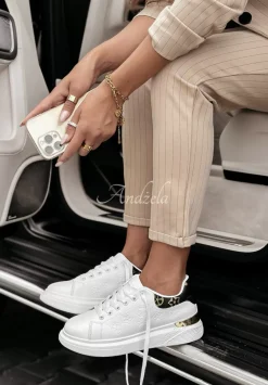 Adidasy Z Ozdobnymi Wzorami Queen Of Fashion Biale