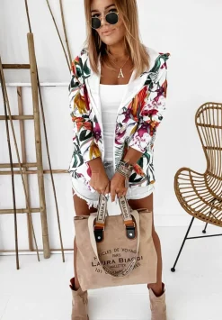 Asymetryczna Bluza Leeds Jungle Biala