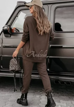 Bluza Oversize Power Flex Czekoladowa