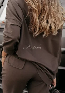 Bluza Oversize Power Flex Czekoladowa