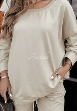 Bluza Oversize Power Flex Bezowa