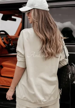 Bluza Oversize Power Flex Bezowa