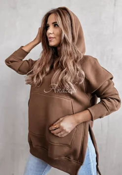 Bluza Z Kapturem Olvido Czekoladowa