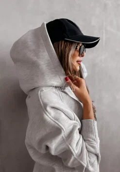 Bluza Z Kapturem Olvido Jasnoszara