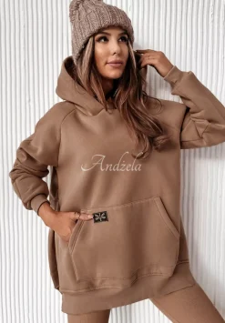 Bluza Z Kieszenia I Kapturem Siempre Camelowa