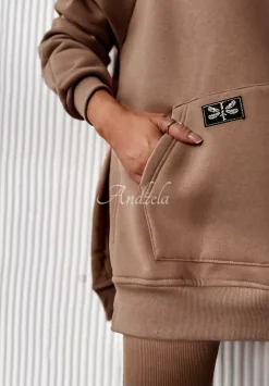 Bluza Z Kieszenia I Kapturem Siempre Camelowa