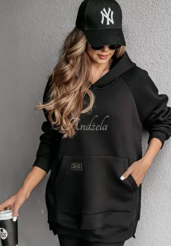 Bluza Z Kieszenia I Kapturem Siempre Czarna