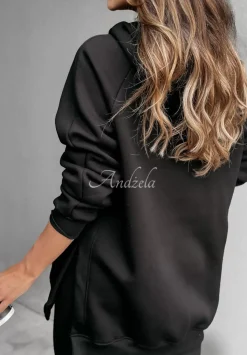 Bluza Z Kieszenia I Kapturem Siempre Czarna