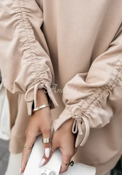 Bluza Ze Sciagaczami Good Mood Bezowa
