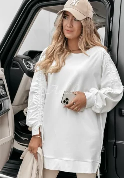 Bluza Ze Sciagaczami Good Mood Ecru