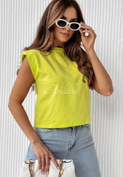 Bluzka Alana Limonkowa