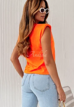 Bluzka Alana Neonowy Pomaranczowy
