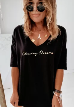 Bluzka Oversize Chasing Dreams Czarna