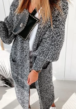 Dlugi Kardigan Oversize Cocomore Fluent Czarny