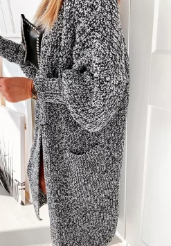 Dlugi Kardigan Oversize Cocomore Fluent Czarny