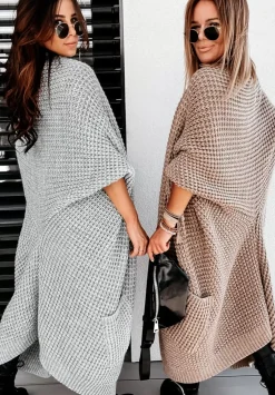 Dlugi Kardigan Oversize Moi Mokka