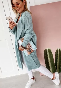 Dlugi Kardigan Oversize Sephia Mietowy