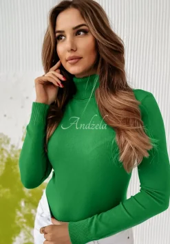 Dopasowany Sweter Z Golfem Solange Zielony