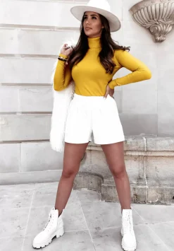 Dopasowany Sweter Z Golfem Solange Zolty