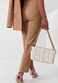 Eleganckie Spodnie Marshall Camelowe