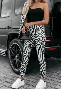 Eleganckie Spodnie Premium W Zebre