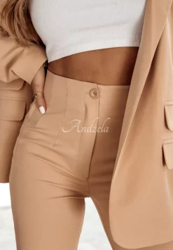 Eleganckie Spodnie Trendsetter Camelowe