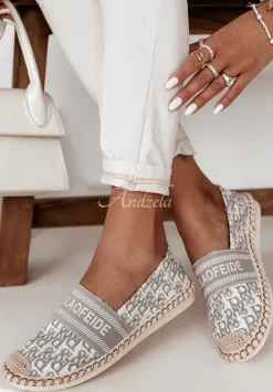 Espadryle We Wzory A Long Way Szare