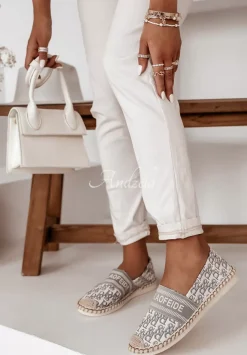 Espadryle We Wzory A Long Way Szare
