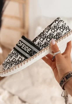 Espadryle We Wzory A Long Way Czarne