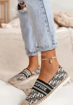 Espadryle We Wzory A Long Way Czarne