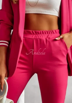 Garnitur Damski Dresowy Veros Fuksjowy