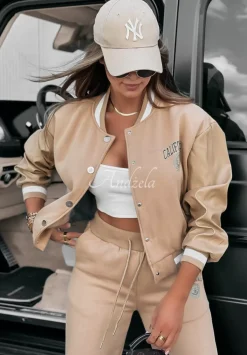 Komplet Dresowy California Girl Camelowy