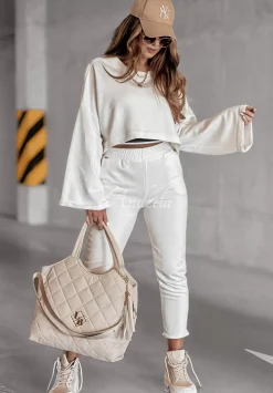 Komplet 3In1 Bluza, Spodnie I Top No Limits Ecru
