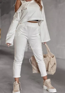 Komplet 3In1 Bluza, Spodnie I Top No Limits Ecru