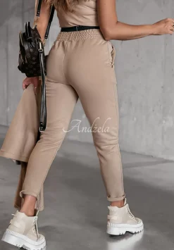 Komplet 3In1 Bluza, Spodnie I Top No Limits Bezowy