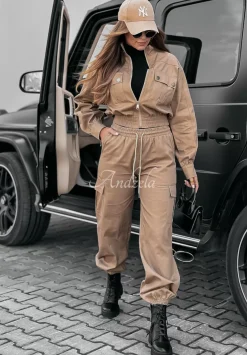 Komplet Outfit The World Camelowy