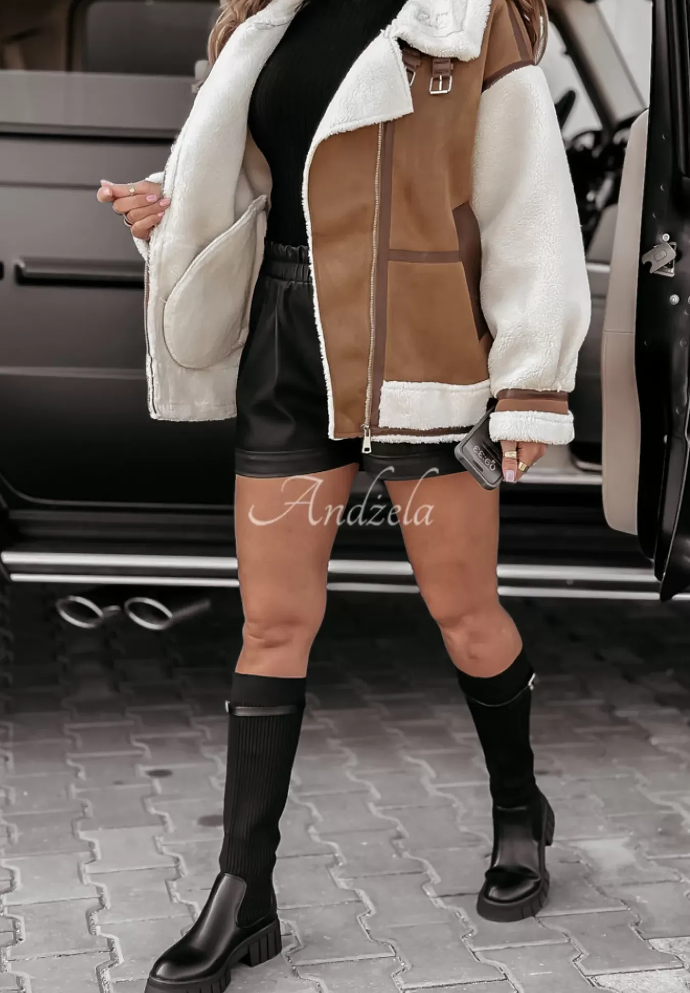 Krotka Kurtka Kozuch Steal The Trend Camelowy