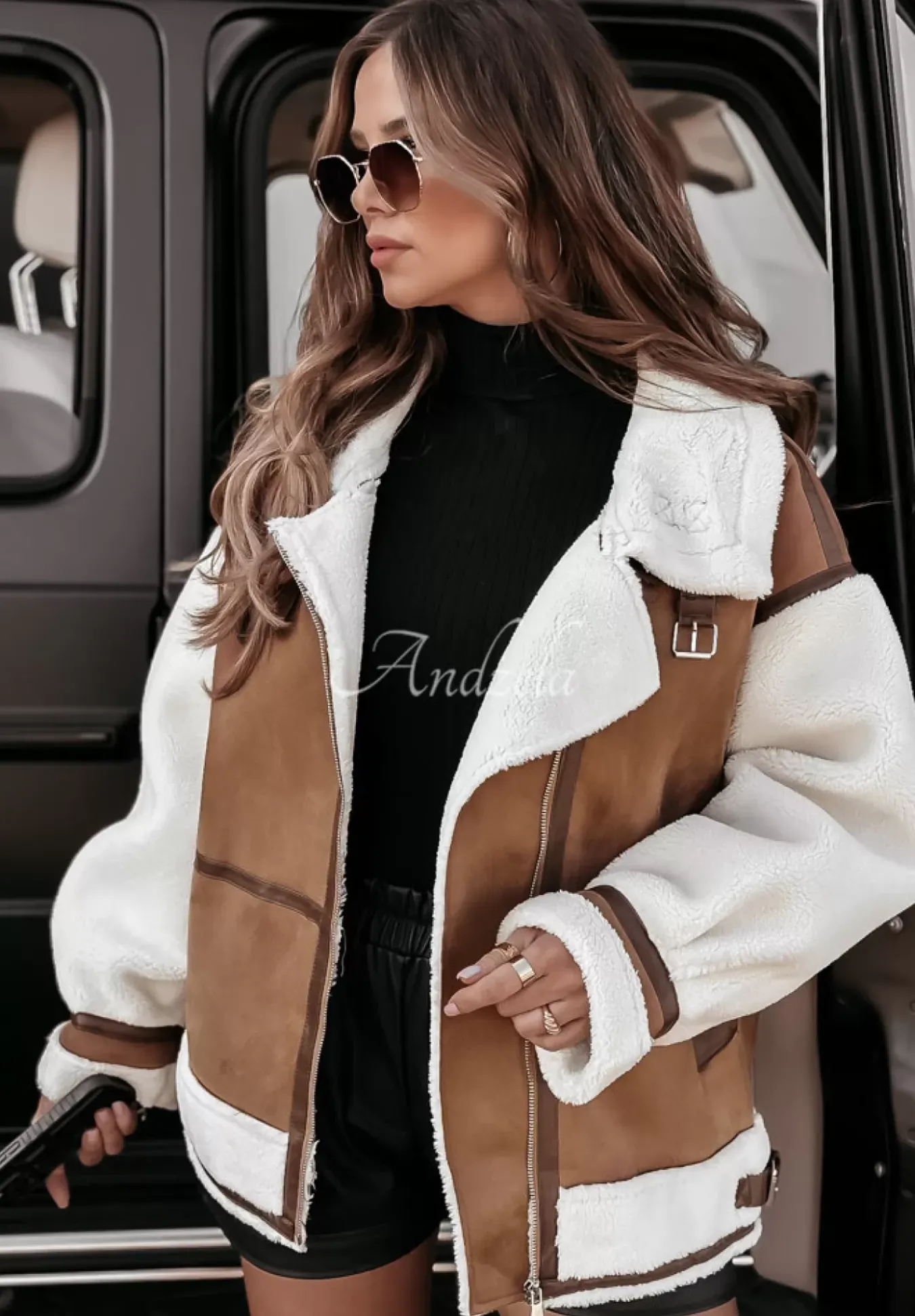 Krotka Kurtka Kozuch Steal The Trend Camelowy