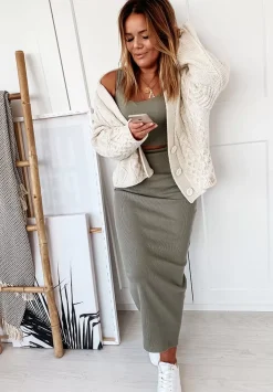 Krotki Kardigan Oversize Cocomore More Ecru
