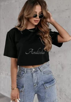 Krotki T-Shirt Chicky-Chick Czarny