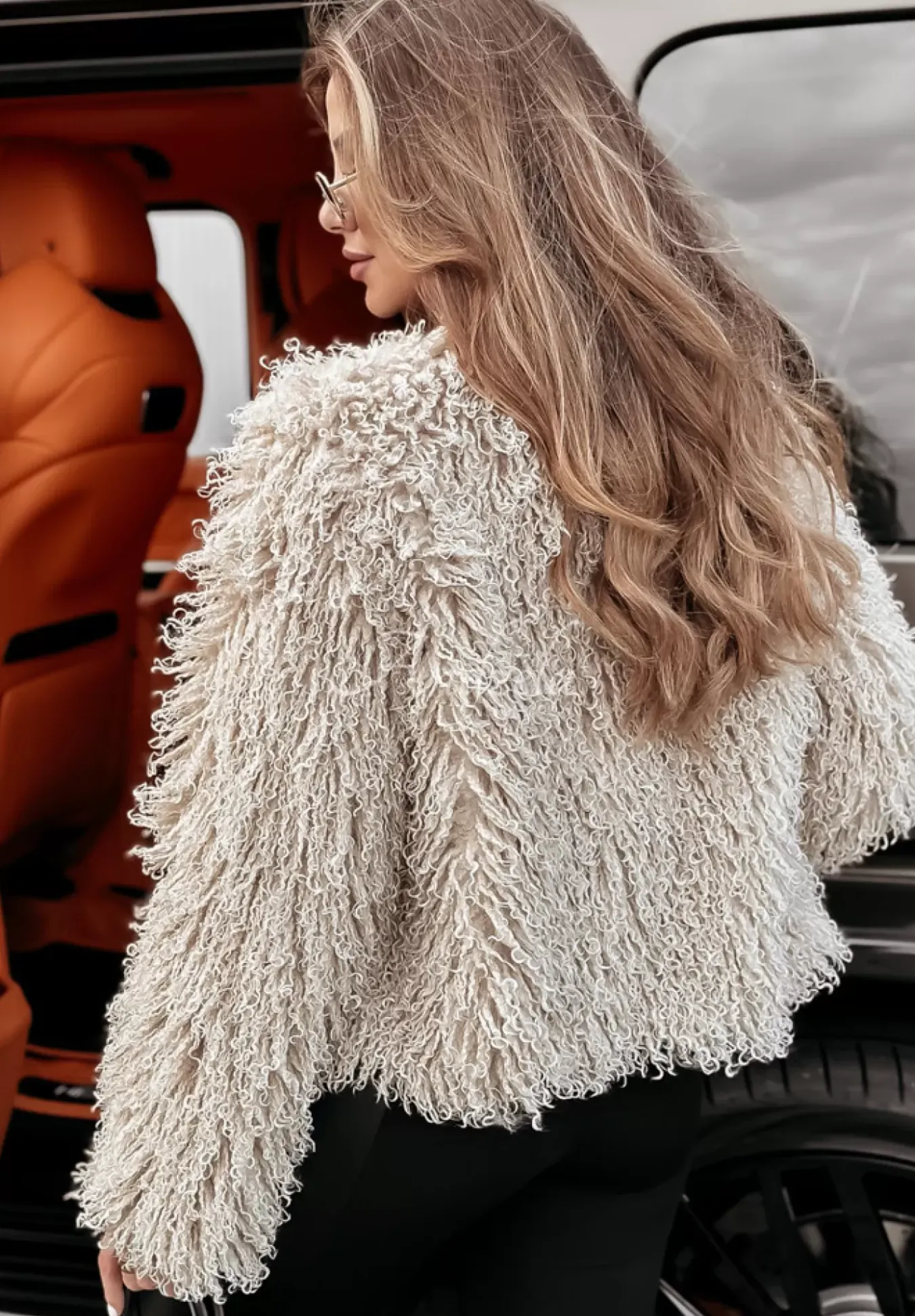 Krotkie Futerko Snow Owl Bezowe