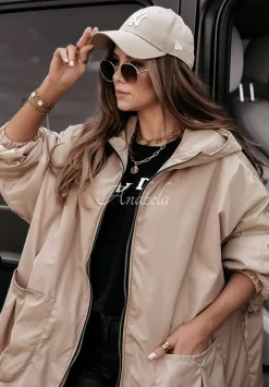 Kurtka Parka Rain On Me Bezowa