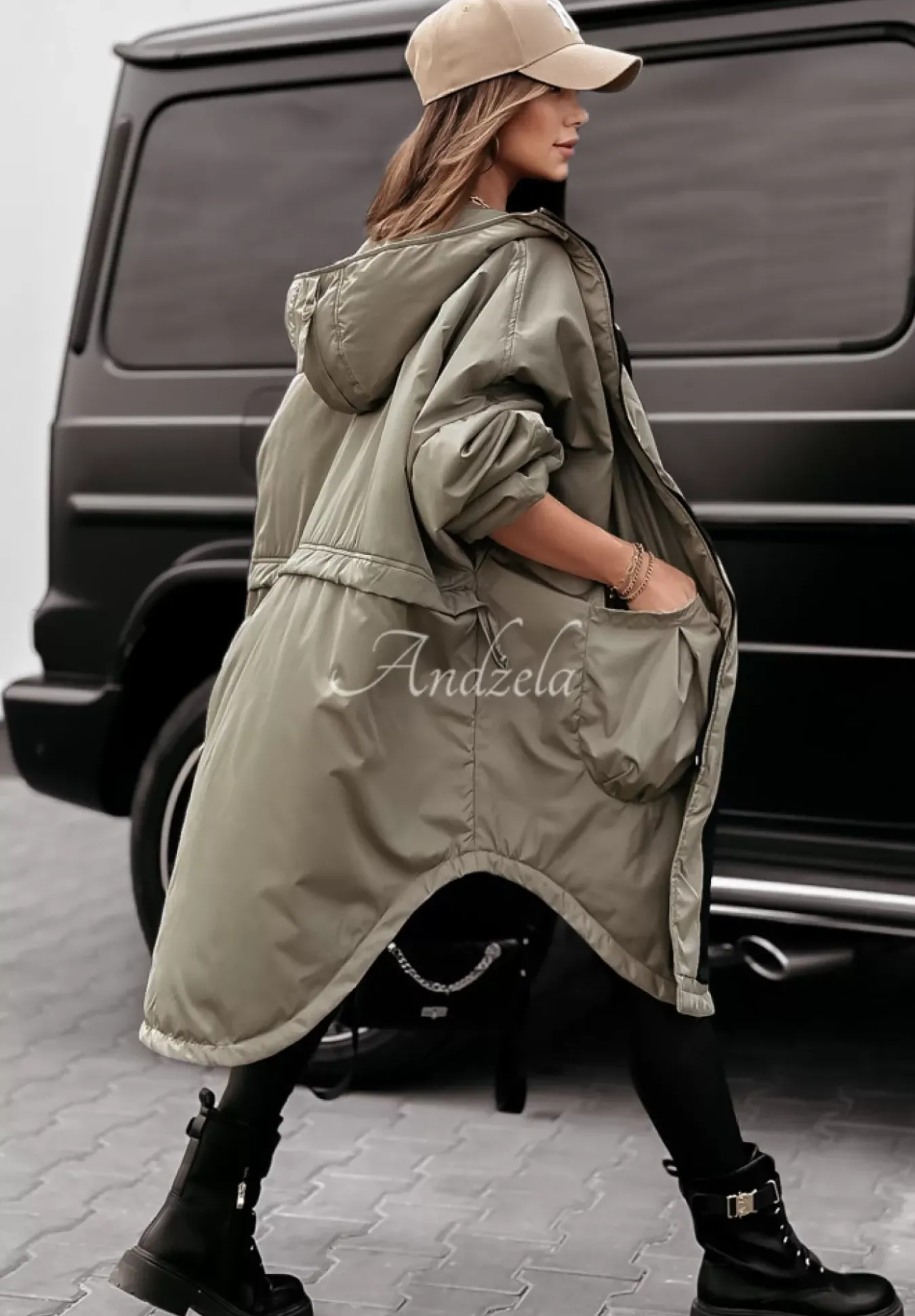 Kurtka Parka Rain On Me Khaki