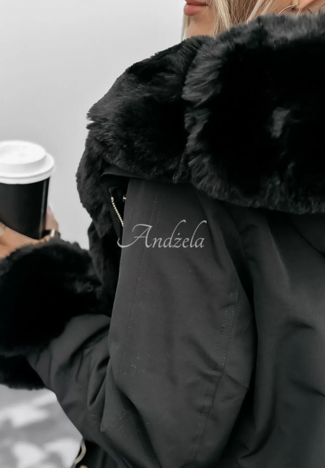 Kurtka Parka Z Futerkiem Stay Warm Czarna