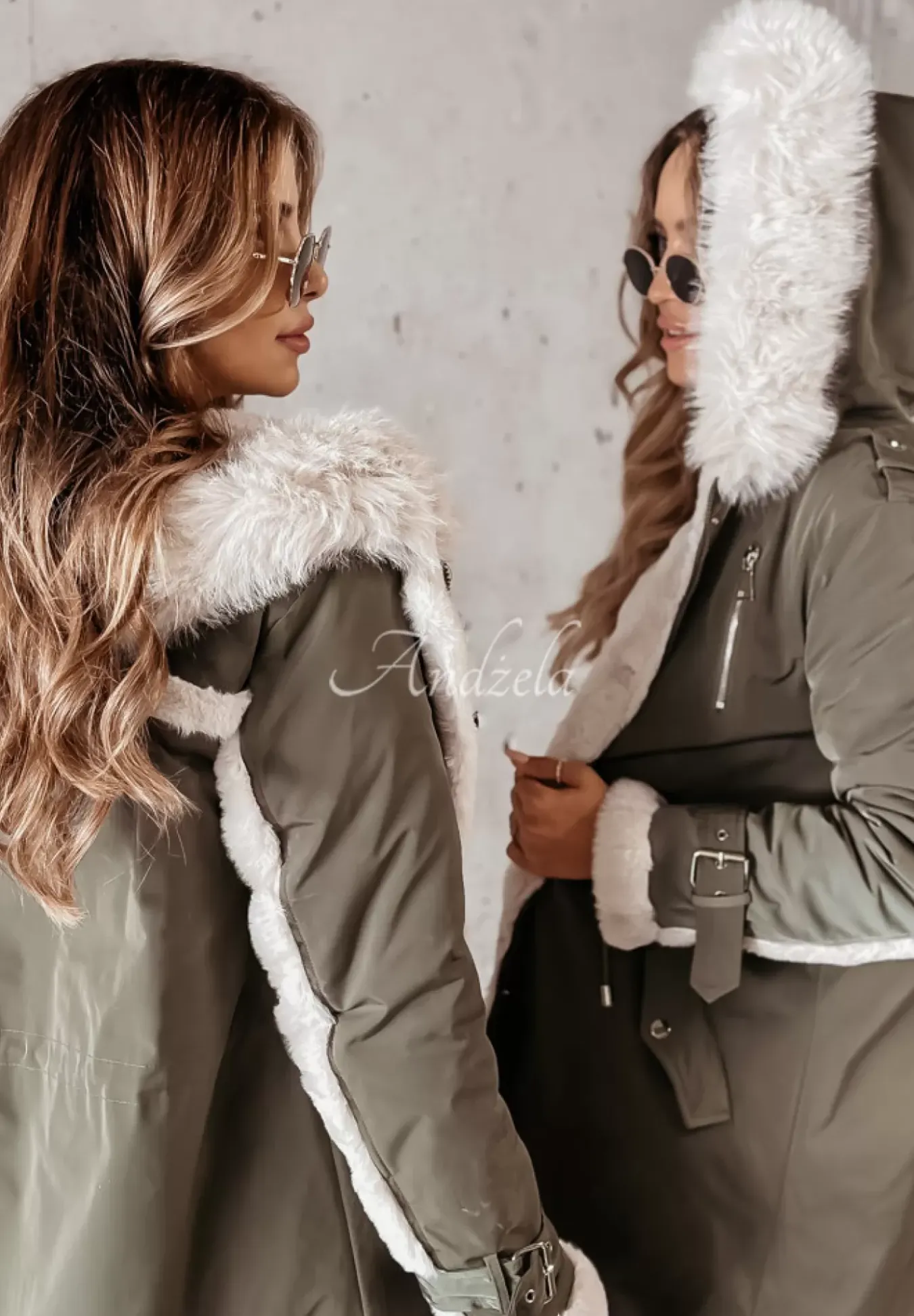 Kurtka Parka Z Futerkiem Keep It Cozy Khaki