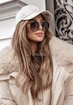 Kurtka Parka Z Futerkiem Cool Time Bezowa