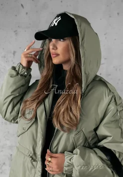 Kurtka Parka Z Kapturem Changing Seasons Khaki
