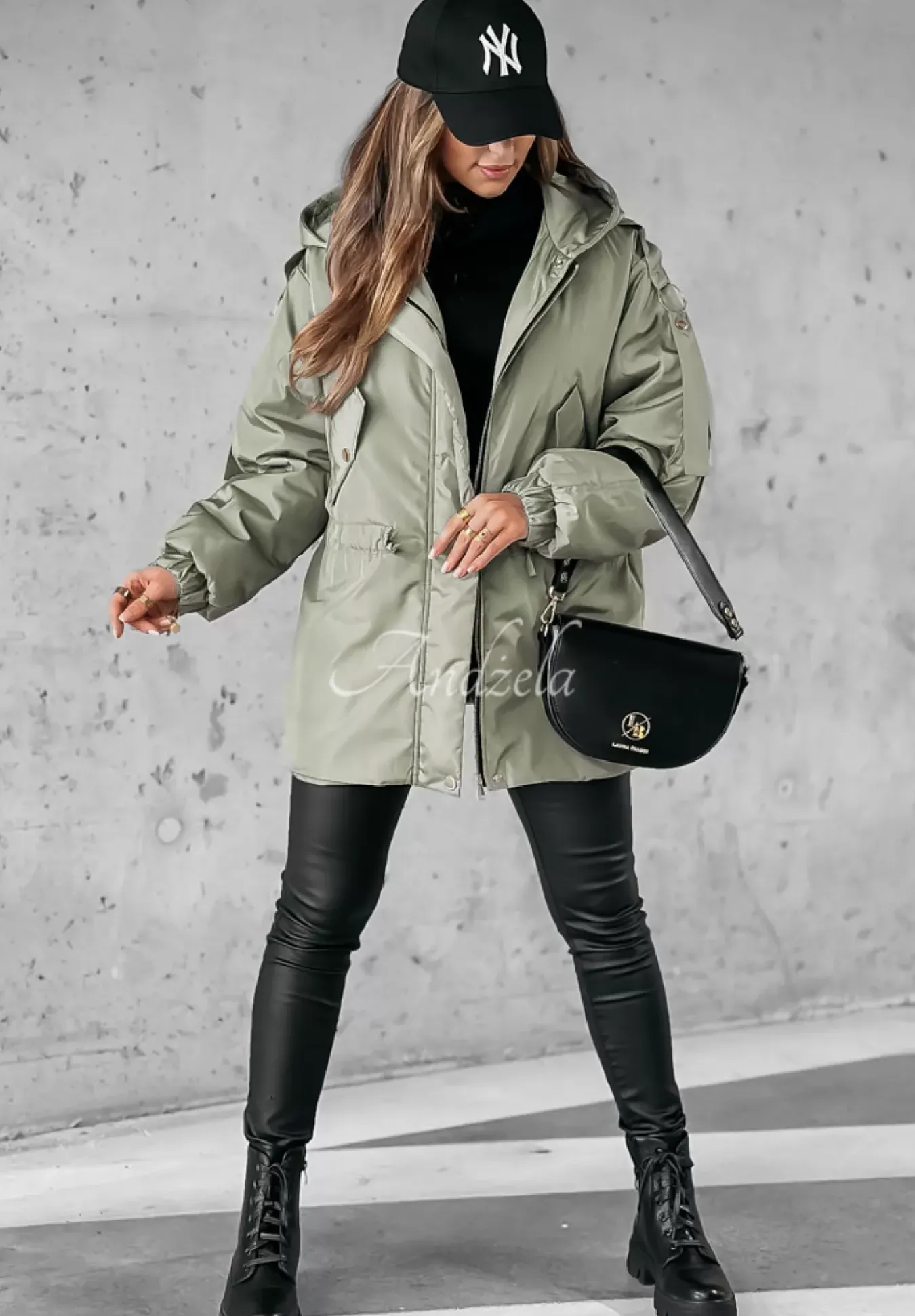 Kurtka Parka Z Kapturem Changing Seasons Khaki