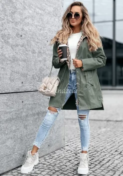 Kurtka Parka Z Kapturem Lil Panther Khaki