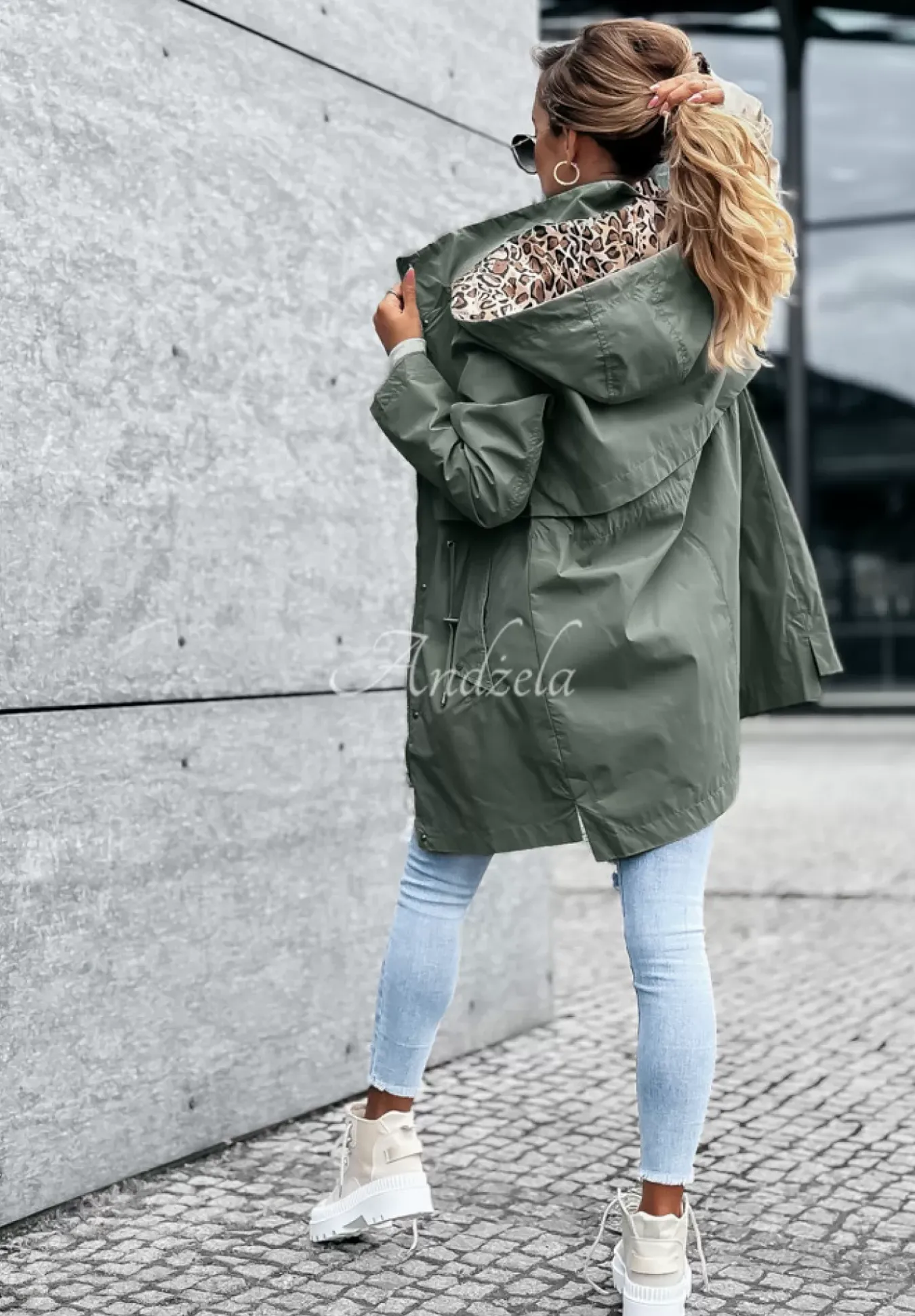 Kurtka Parka Z Kapturem Lil Panther Khaki